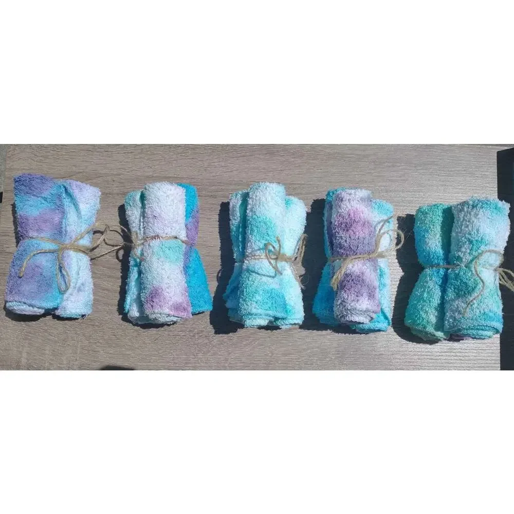Tie Tye Dye Washcloths Set Of 3 Mixed Hand Dyed By Me
